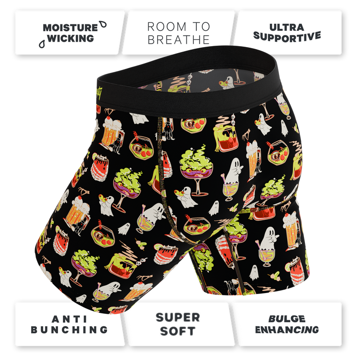 Shinesty The Potions Pub Halloween cocktail Ball Hammock long leg underwear with fly – Halloween long leg boxer