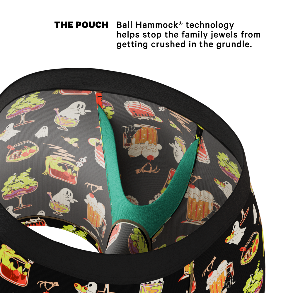Shinesty The Potions Pub Halloween cocktail Ball Hammock pouch underwear – men's Halloween print boxer briefs