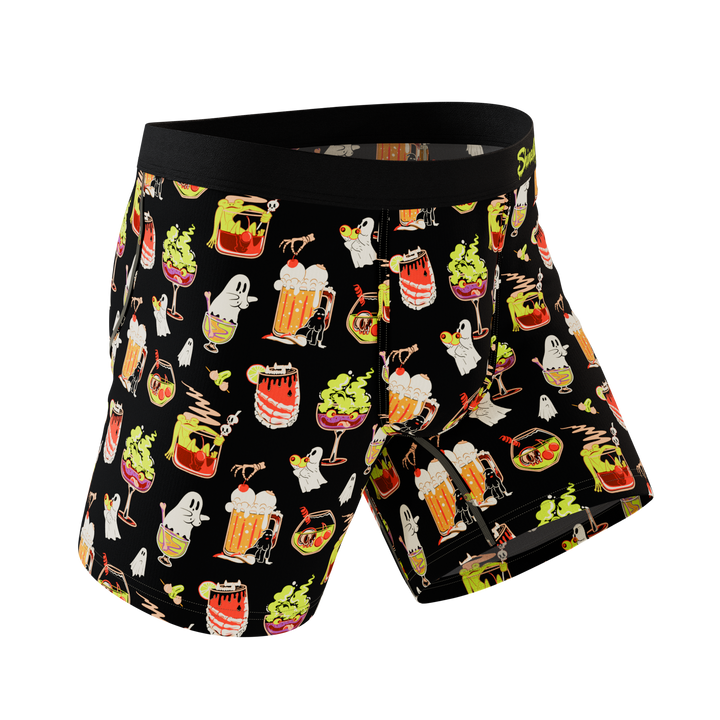 Shinesty The Potions Pub Halloween cocktail Ball Hammock pouch underwear – men's Halloween print boxer briefs
