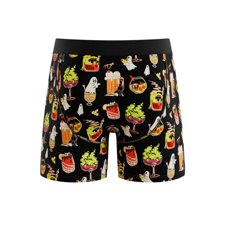 Shinesty The Potions Pub Halloween cocktail Ball Hammock pouch underwear – men's Halloween print boxer briefs