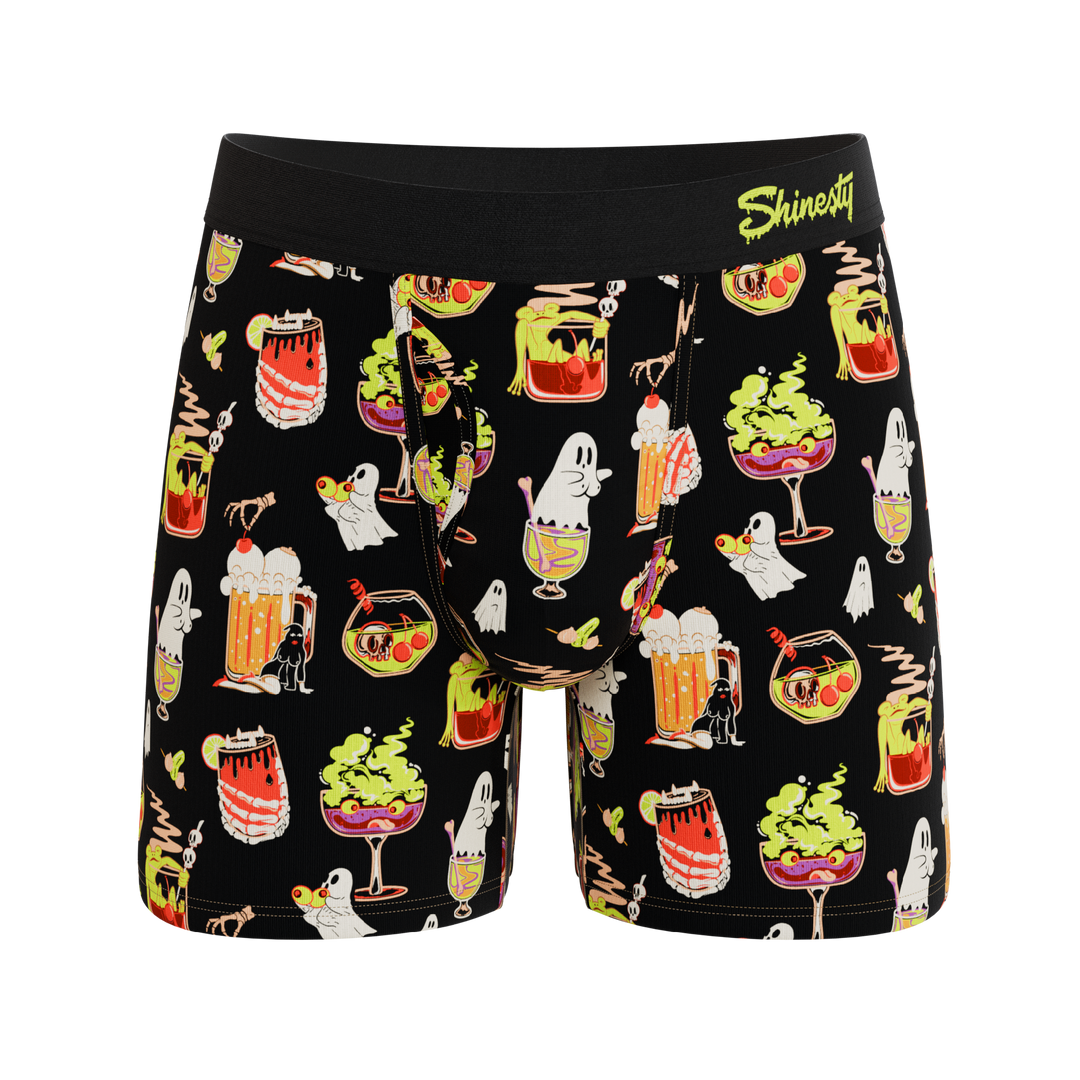 Shinesty The Potions Pub Halloween cocktail Ball Hammock underwear with fly – men's Halloween fly boxer