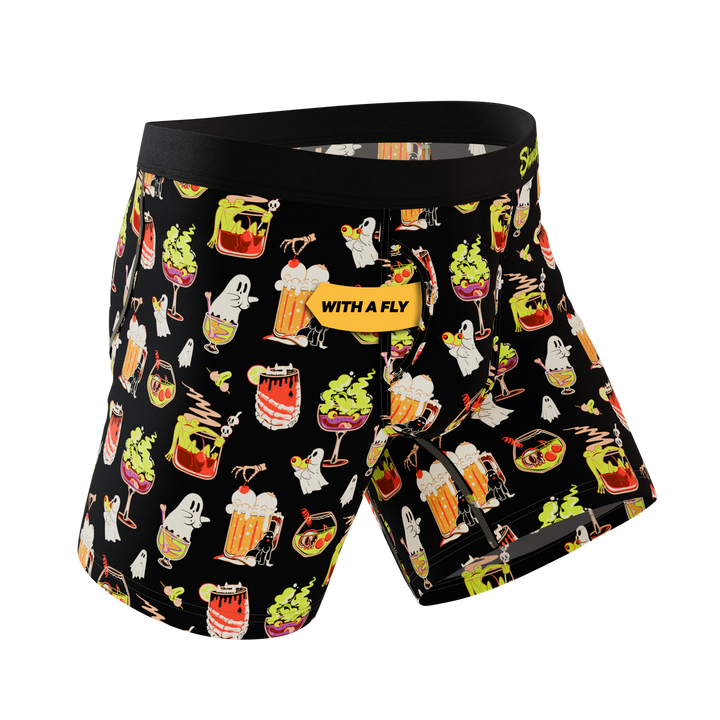 Shinesty The Potions Pub Halloween cocktail Ball Hammock underwear with fly – men's Halloween fly boxer