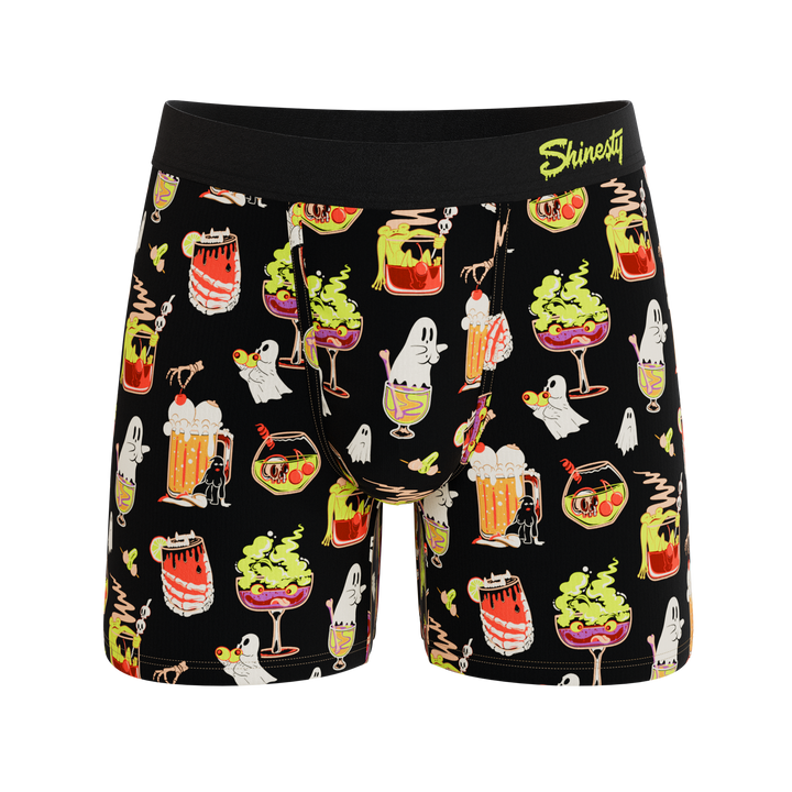 Shinesty The Potions Pub Halloween cocktail Ball Hammock pouch underwear – men's Halloween print boxer briefs