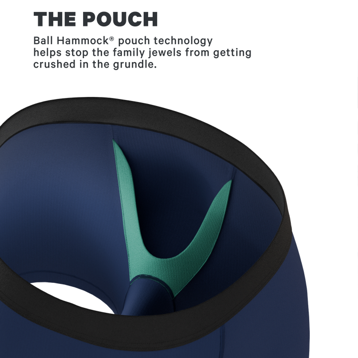 The Big Blue: Navy Fart Proof Ball Hammock® Pouch Underwear