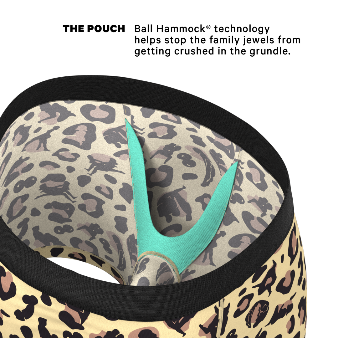 Shinesty "Primal Passion" Naughty Cheetah Print Ball Hammock® Pouch Underwear