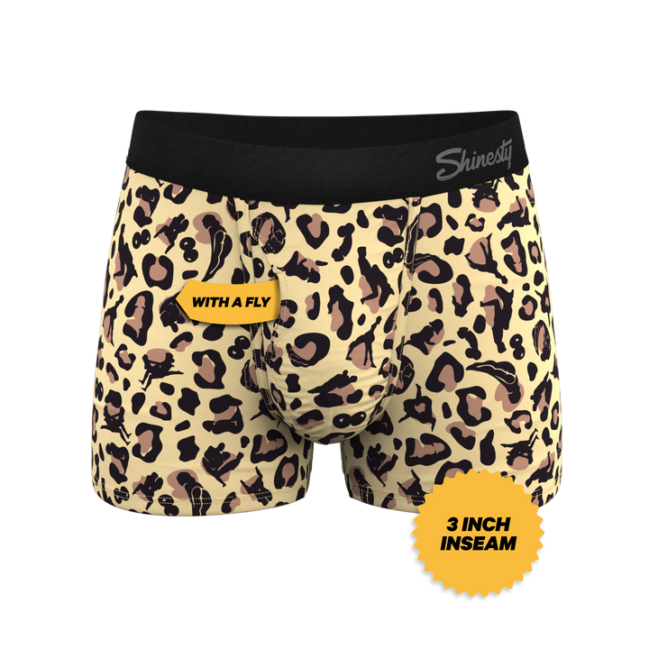 The Primal Passion: Naughty Cheetah Print Ball Hammock® Pouch Trunks