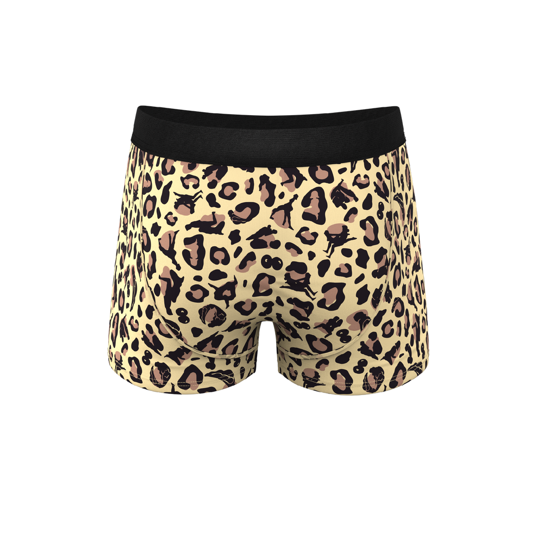 The Primal Passion: Naughty Cheetah Print Ball Hammock® Pouch Trunks