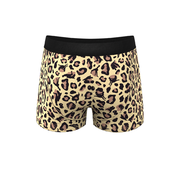 The Primal Passion: Naughty Cheetah Print Ball Hammock® Pouch Trunks