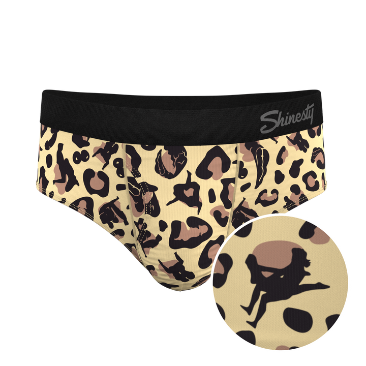 Primal Passion Cheetah Print Briefs with Ball Hammock® Pouch for Men