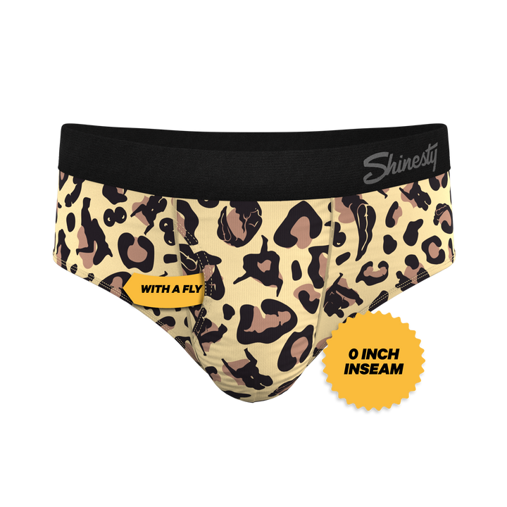 Primal Passion Cheetah Print Briefs with Ball Hammock® Pouch for Men