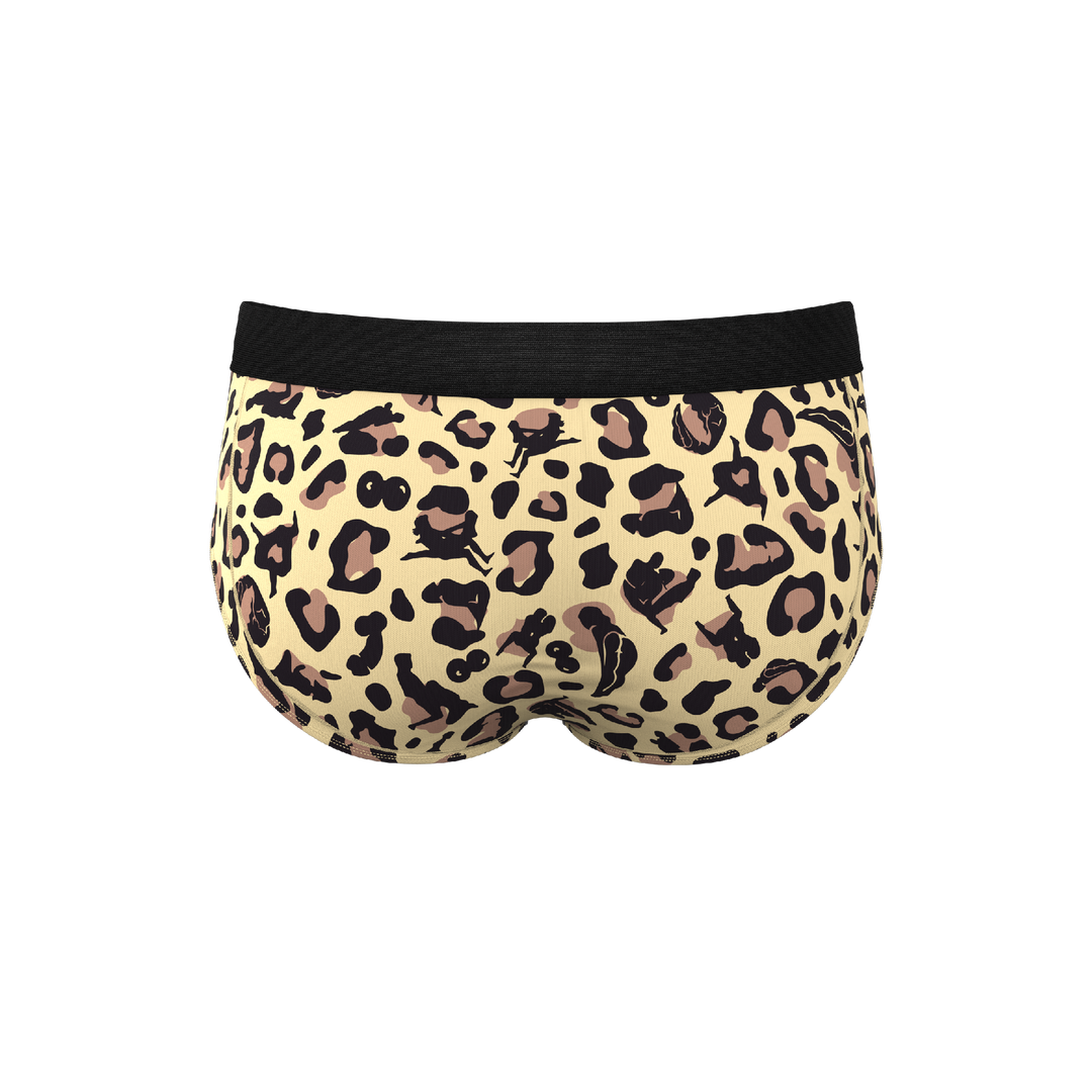 Primal Passion Cheetah Print Briefs with Ball Hammock® Pouch for Men