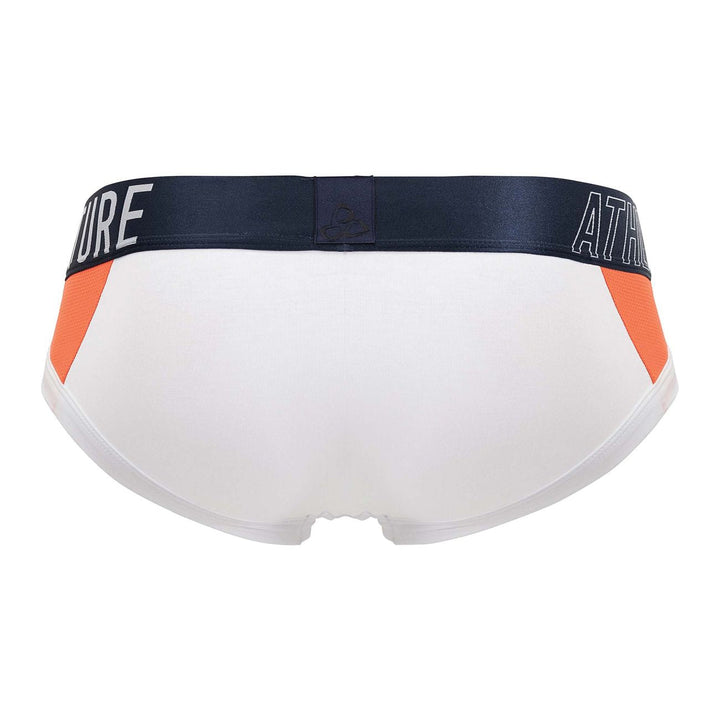 Private Structure Athlete Mini Briefs in White League – men's briefs