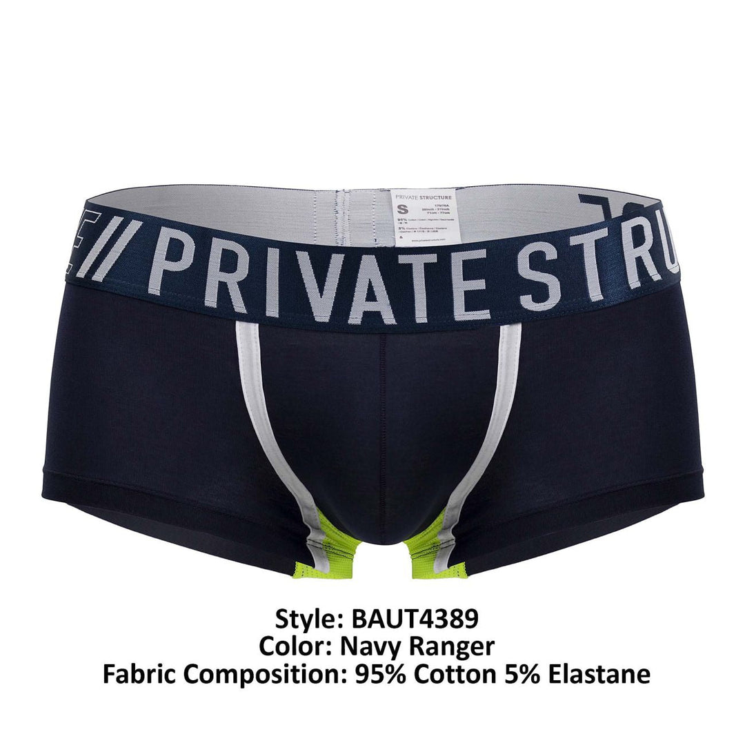 Private Structure Athlete Men's Trunk Underwear in Navy Ranger – men's trunks