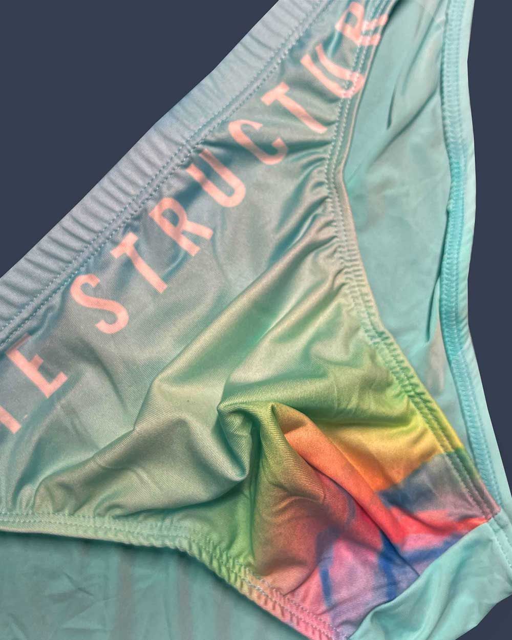 Private Structure Bare Men's Bikini Brief in Cyan Mist – men's briefs