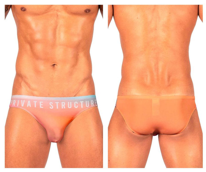 Private Structure Bare Men's Bikini Brief in Orange – men's briefs