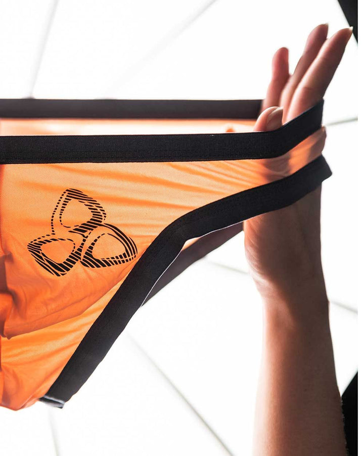 Private Structure Bare Men's Bikini Brief in Orange – men's briefs