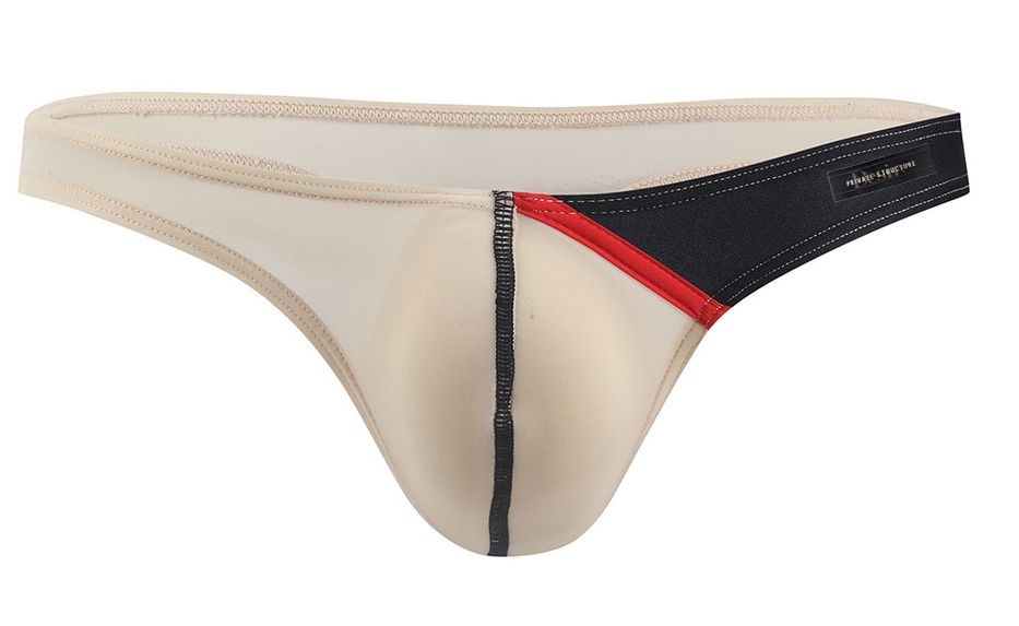 Private Structure Desire Glaze Men's Thong in Nude – men's thongs