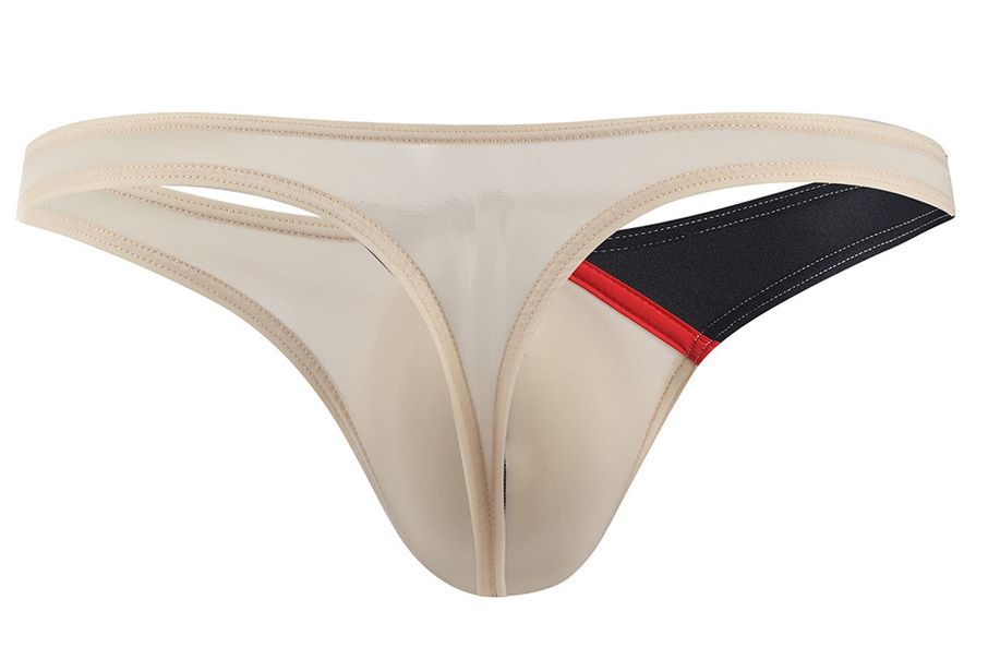 Private Structure Desire Glaze Men's Thong in Nude – men's thongs
