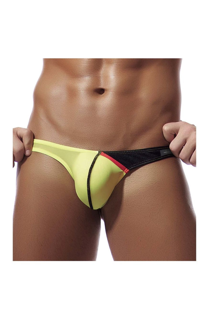 Private Structure Desire Glaze Men's Thong in Yellow – men's thongs