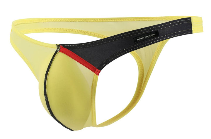 Private Structure Desire Glaze Men's Thong in Yellow – men's thongs