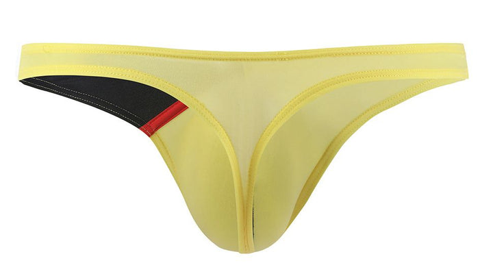 Private Structure Desire Glaze Men's Thong in Yellow – men's thongs
