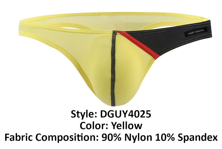 Private Structure Desire Glaze Men's Thong in Yellow – men's thongs