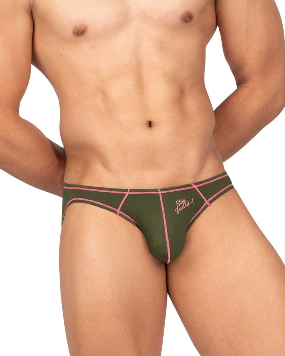 Private Structure Prime Eutopia Men's Bikini Brief in Olive – men's briefs