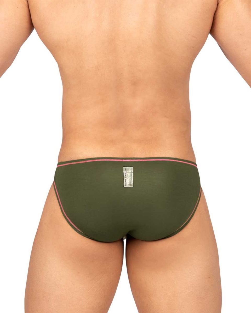Private Structure Prime Eutopia Men's Bikini Brief in Olive – men's briefs