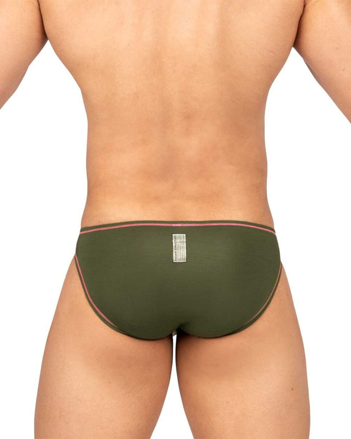 Private Structure Prime Eutopia Men's Bikini Brief in Olive – men's briefs