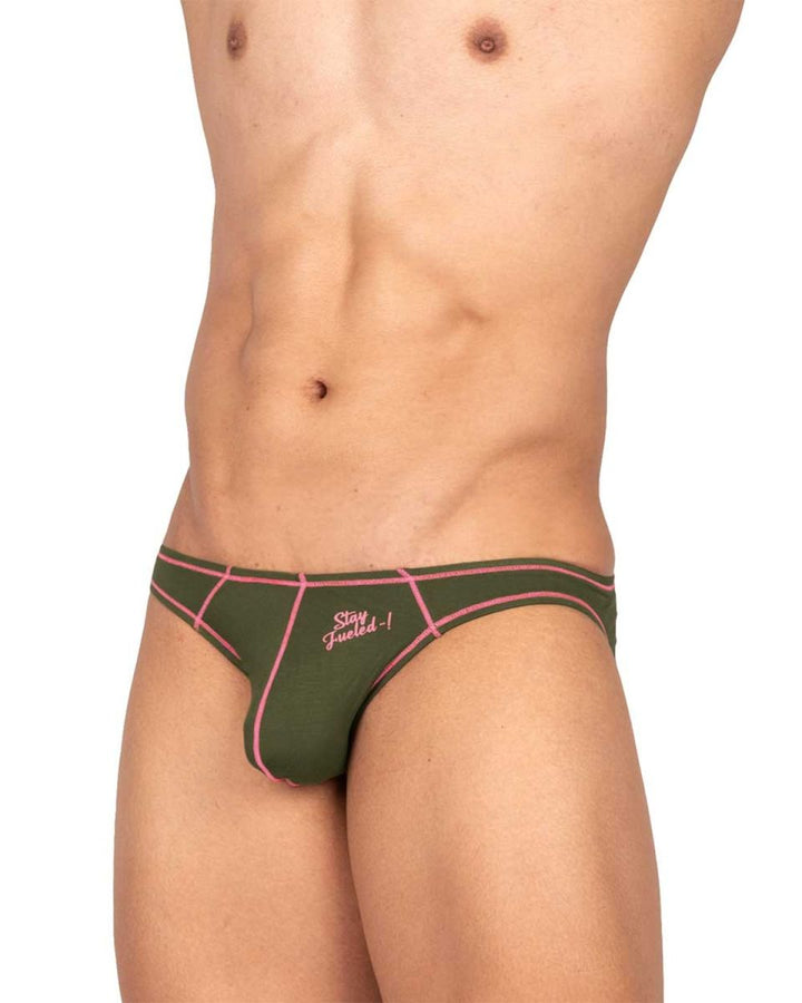 Private Structure Prime Eutopia Men's Bikini Brief in Olive – men's briefs
