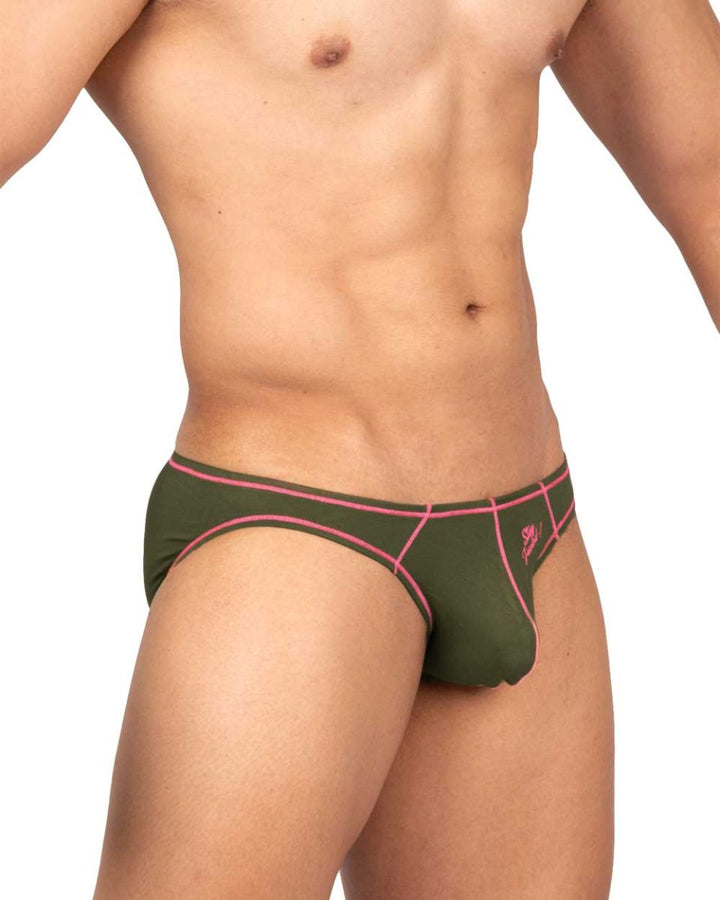 Private Structure Prime Eutopia Men's Bikini Brief in Olive – men's briefs