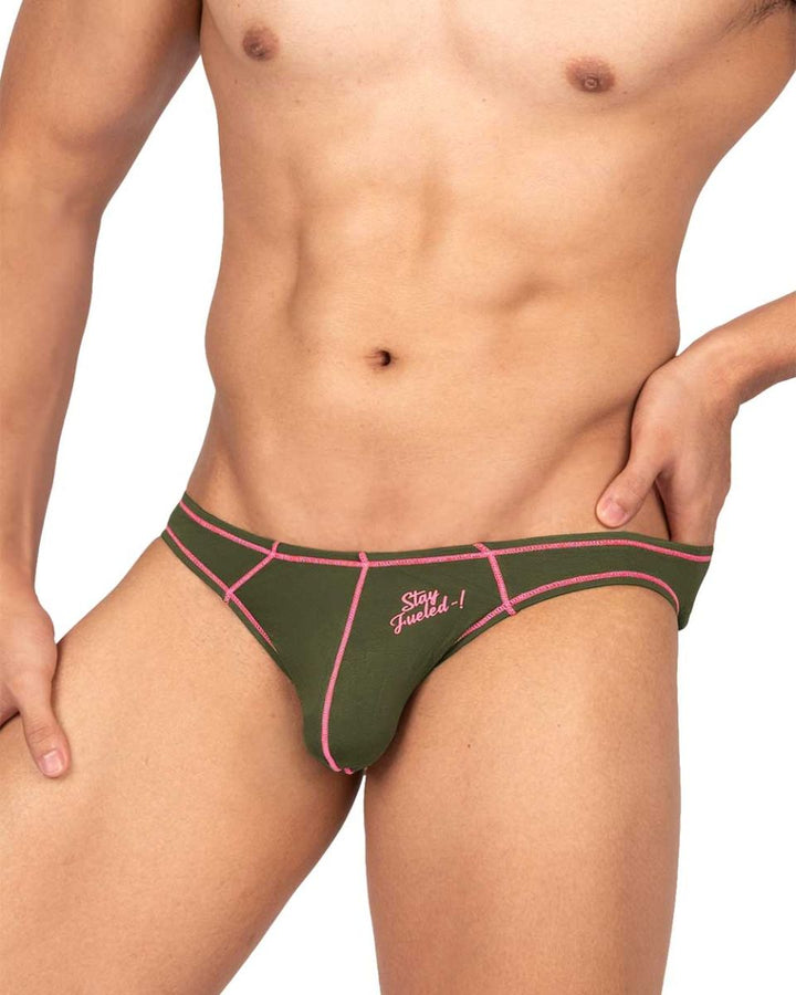 Private Structure Prime Eutopia Men's Bikini Brief in Olive – men's briefs