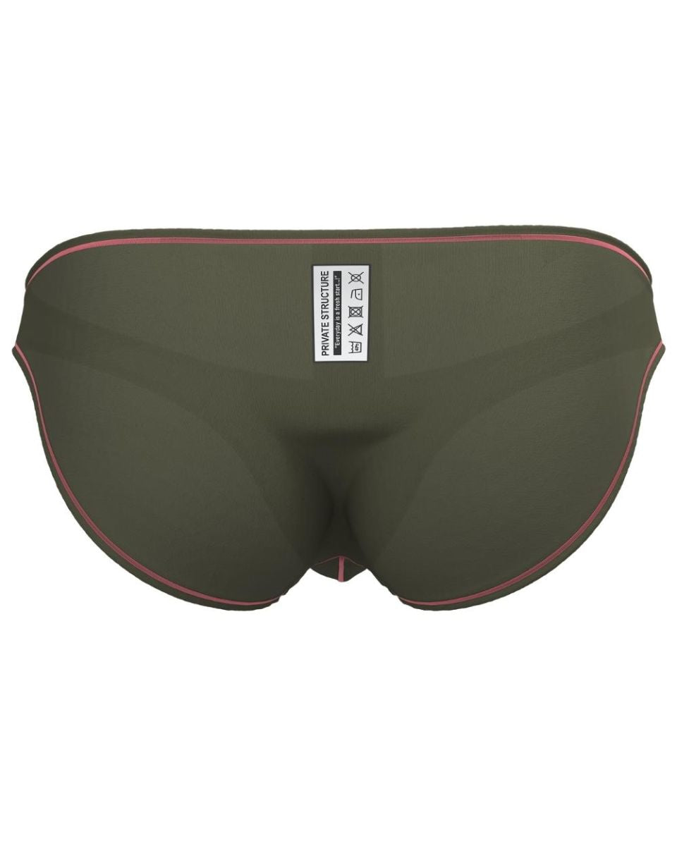 Private Structure Prime Eutopia Men's Bikini Brief in Olive – men's briefs