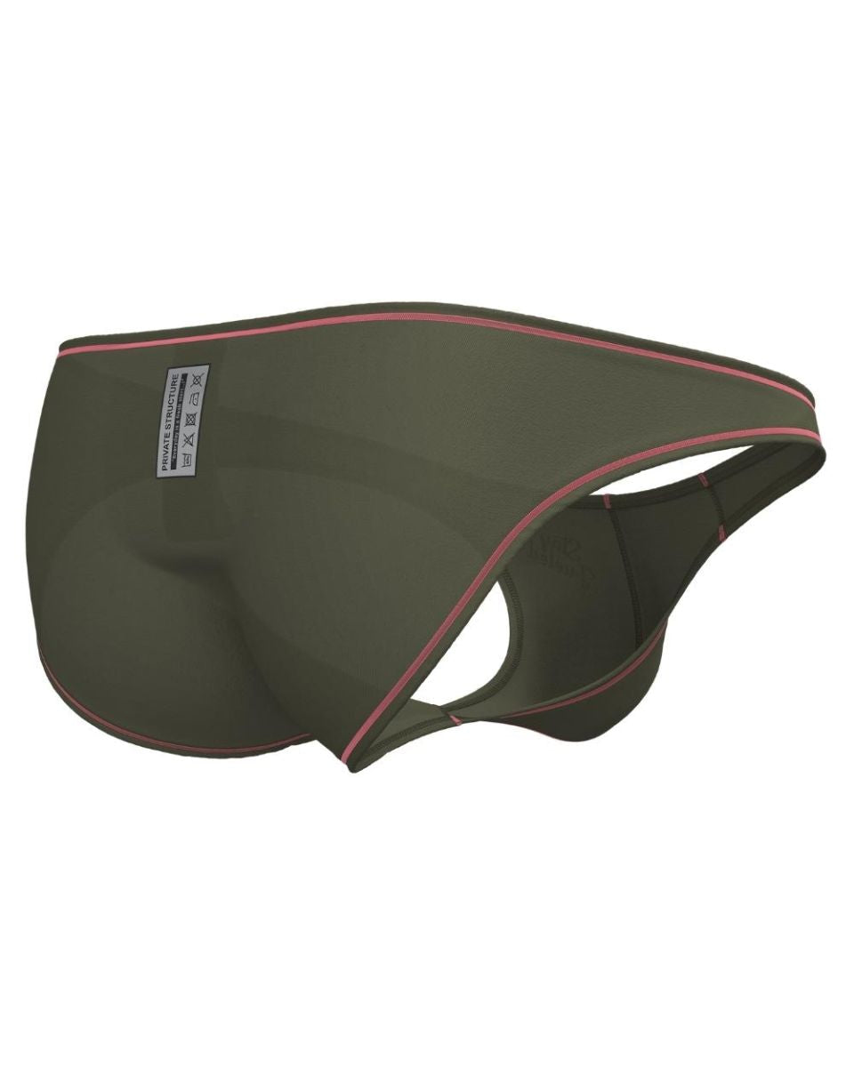 Private Structure Prime Eutopia Men's Bikini Brief in Olive – men's briefs