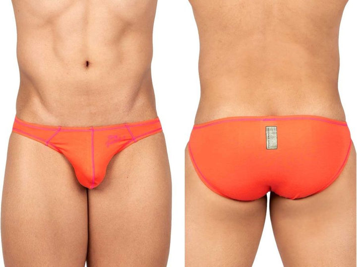 Private Structure Prime Eutopia Men's Bikini Brief in Tangarine – men's briefs