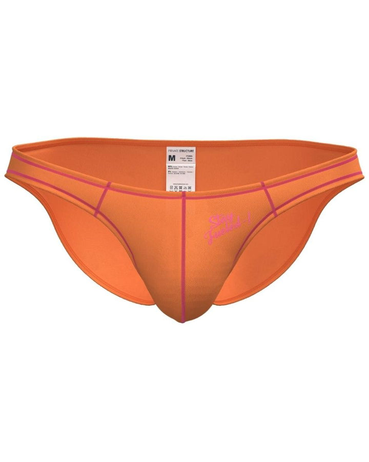 Private Structure Prime Eutopia Men's Bikini Brief in Tangarine – men's briefs