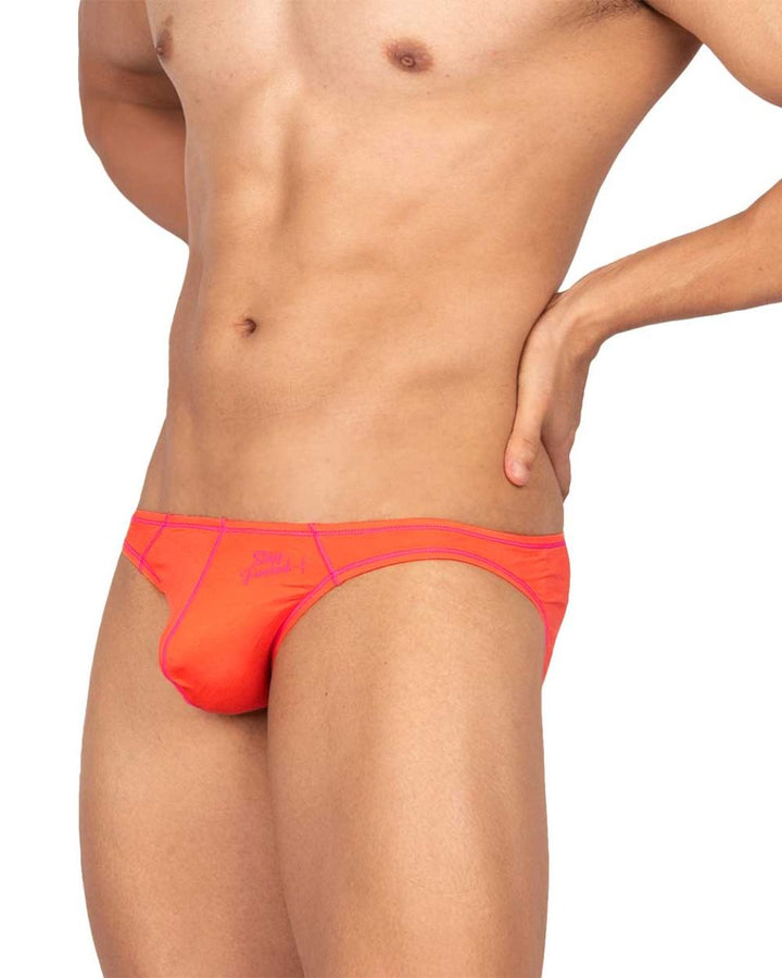 Private Structure Prime Eutopia Men's Bikini Brief in Tangarine – men's briefs