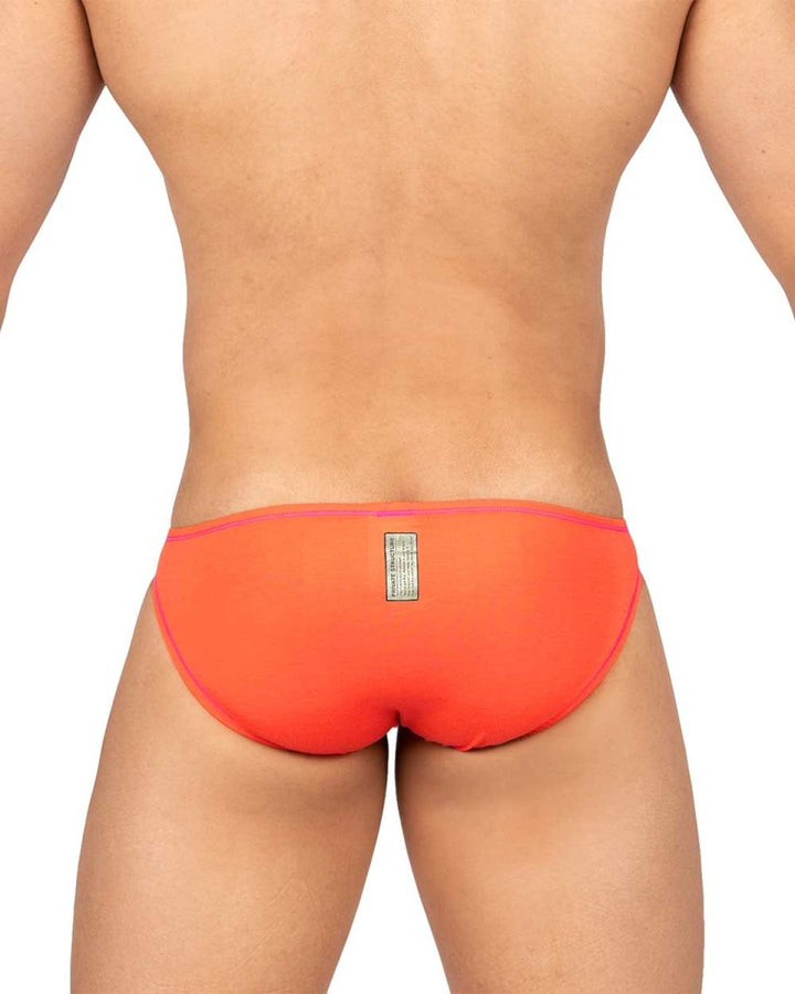 Private Structure Prime Eutopia Men's Bikini Brief in Tangarine – men's briefs