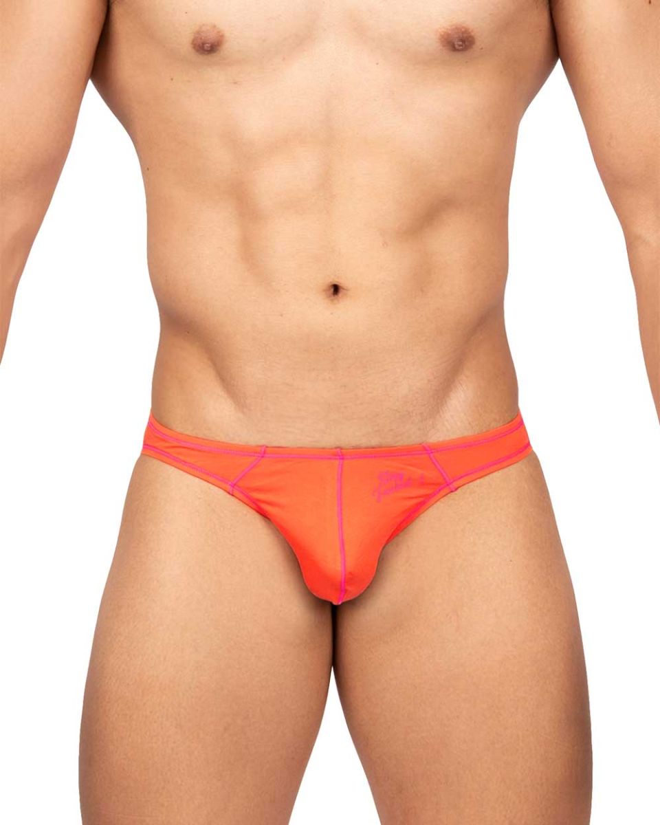 Private Structure Prime Eutopia Men's Bikini Brief in Tangarine – men's briefs