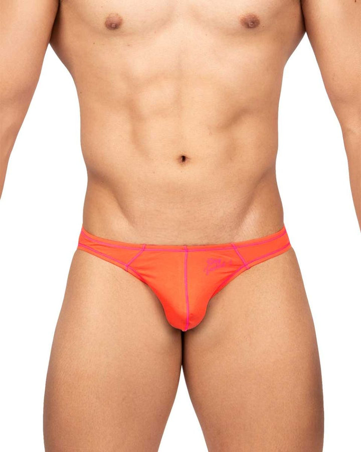 Private Structure Prime Eutopia Men's Bikini Brief in Tangarine – men's briefs