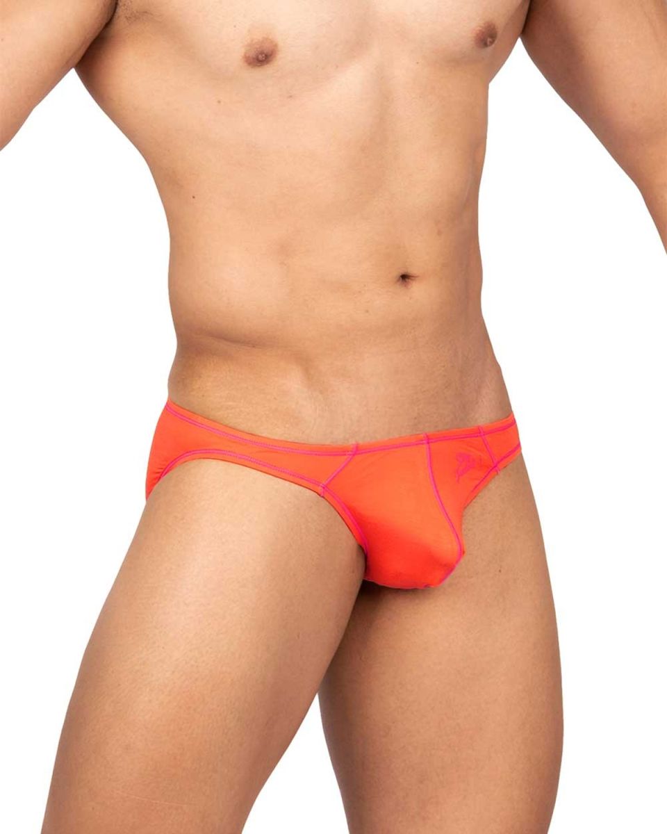 Private Structure Prime Eutopia Men's Bikini Brief in Tangarine – men's briefs