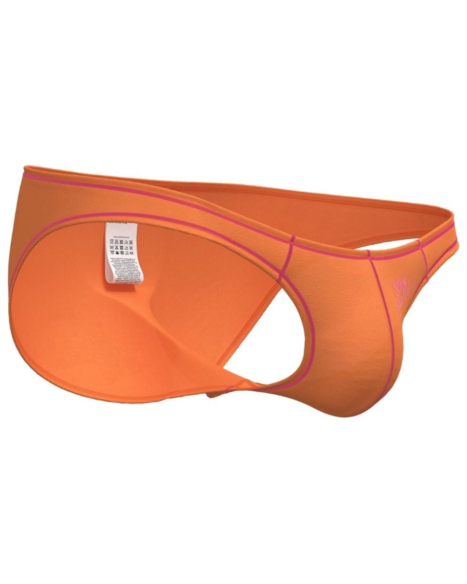 Private Structure Prime Eutopia Men's Bikini Brief in Tangarine – men's briefs