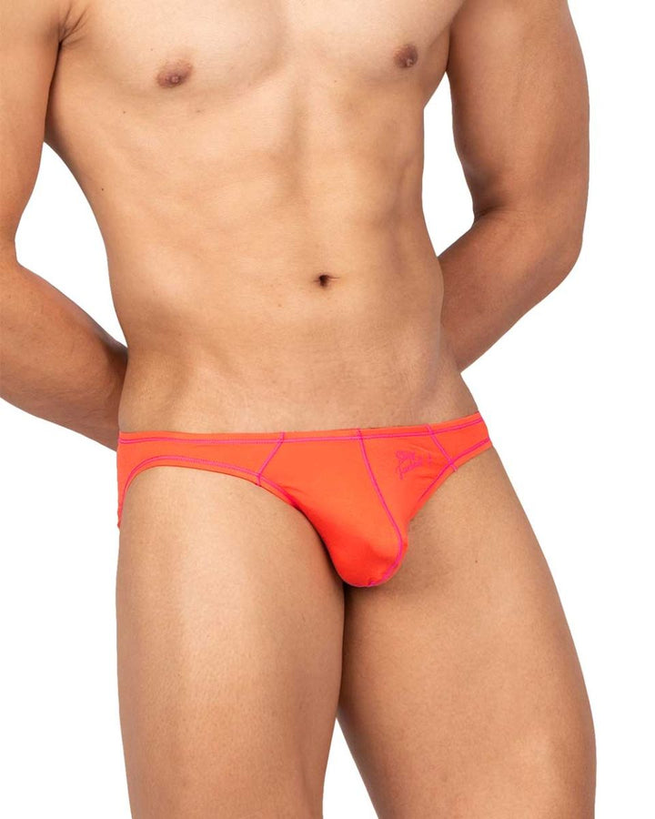 Private Structure Prime Eutopia Men's Bikini Brief in Tangarine – men's briefs