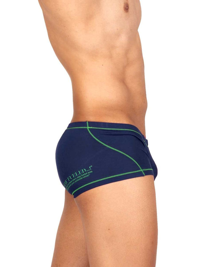 Private Structure Prime Elysian Hipster Men's Trunk Underwear in Blue – men's trunks