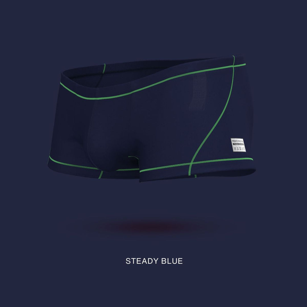 Private Structure Prime Elysian Hipster Men's Trunk Underwear in Blue – men's trunks