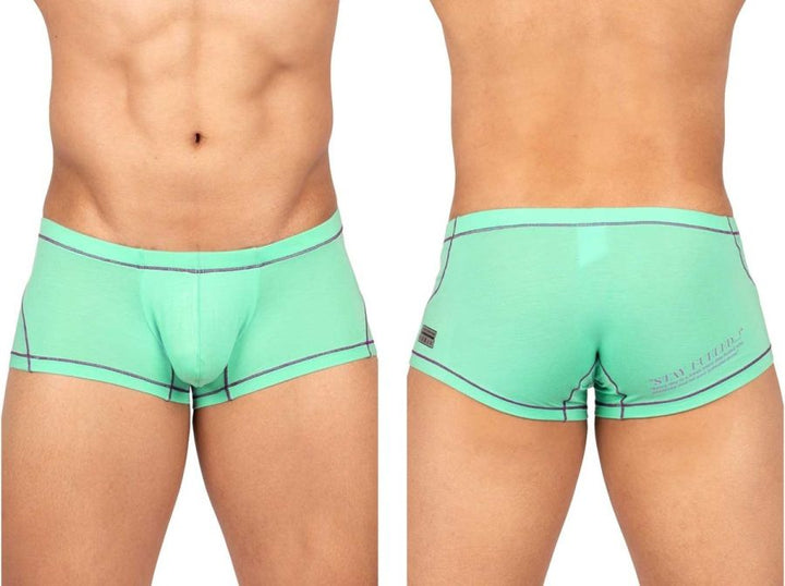 Private Structure Prime Elysian Hipster Men's Trunk Underwear in Cyan – men's trunks