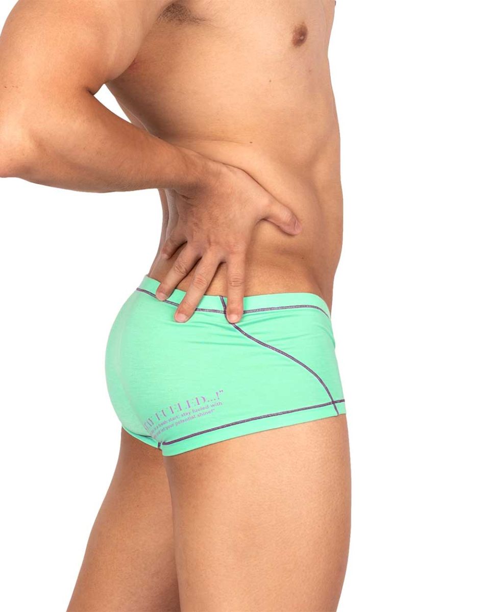 Private Structure Prime Elysian Hipster Men's Trunk Underwear in Cyan – men's trunks
