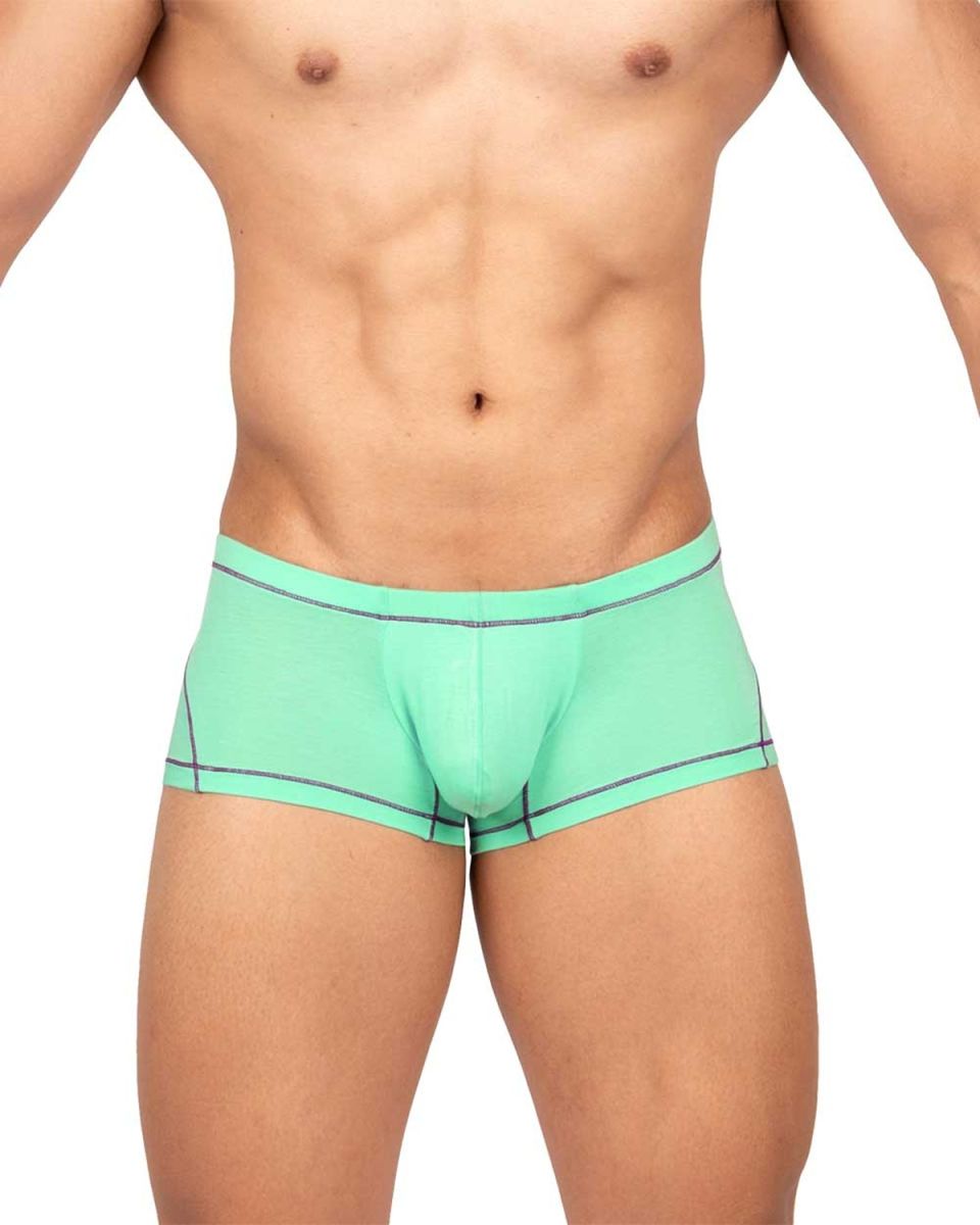 Private Structure Prime Elysian Hipster Men's Trunk Underwear in Cyan – men's trunks
