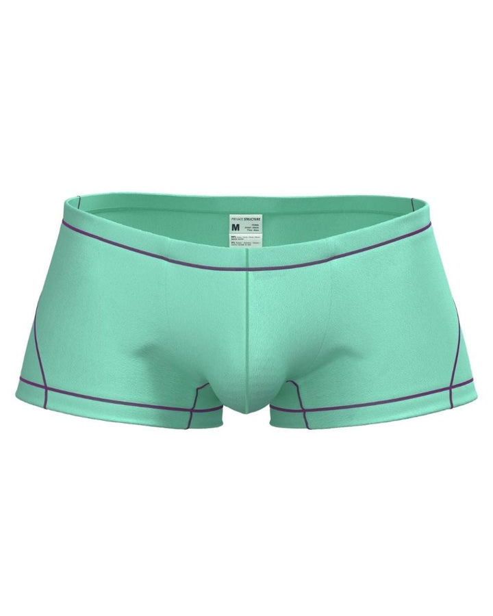 Private Structure Prime Elysian Hipster Men's Trunk Underwear in Cyan – men's trunks