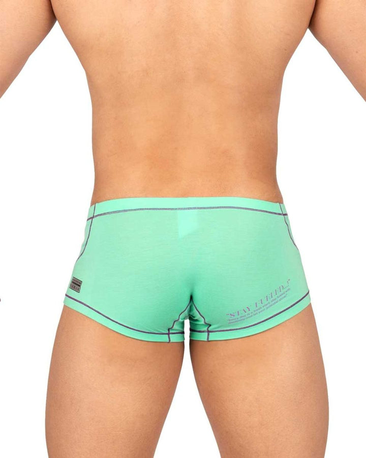 Private Structure Prime Elysian Hipster Men's Trunk Underwear in Cyan – men's trunks